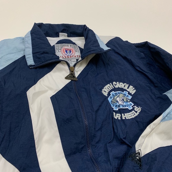 Vintage 90s UNC Carolina windbreaker zipper - Picture 3 of 4